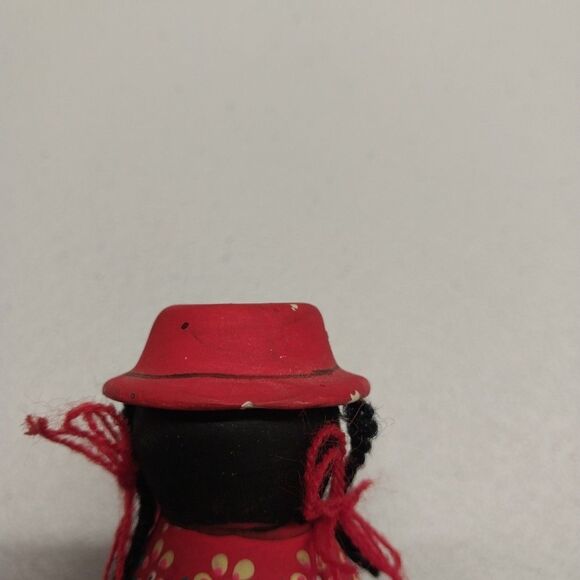 Vintage Folk Art Hand Painted Salt & Pepper Shakers + Toothpick Holder Pottery - Picture 12 of 15